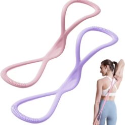 2Pcs Figure 8 Resistance Band Set
